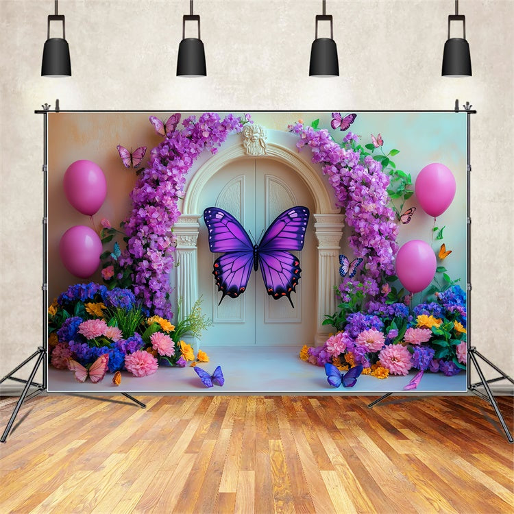 Schmetterling Fotohintergrund Schmetterling Garten Tor Kinder Backdrops CSH5-276