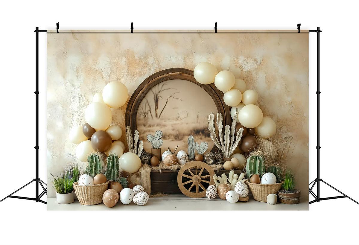 Fotografie Backdrops für Kinder Boho Land Kaktus Hintergrund CSH5-280