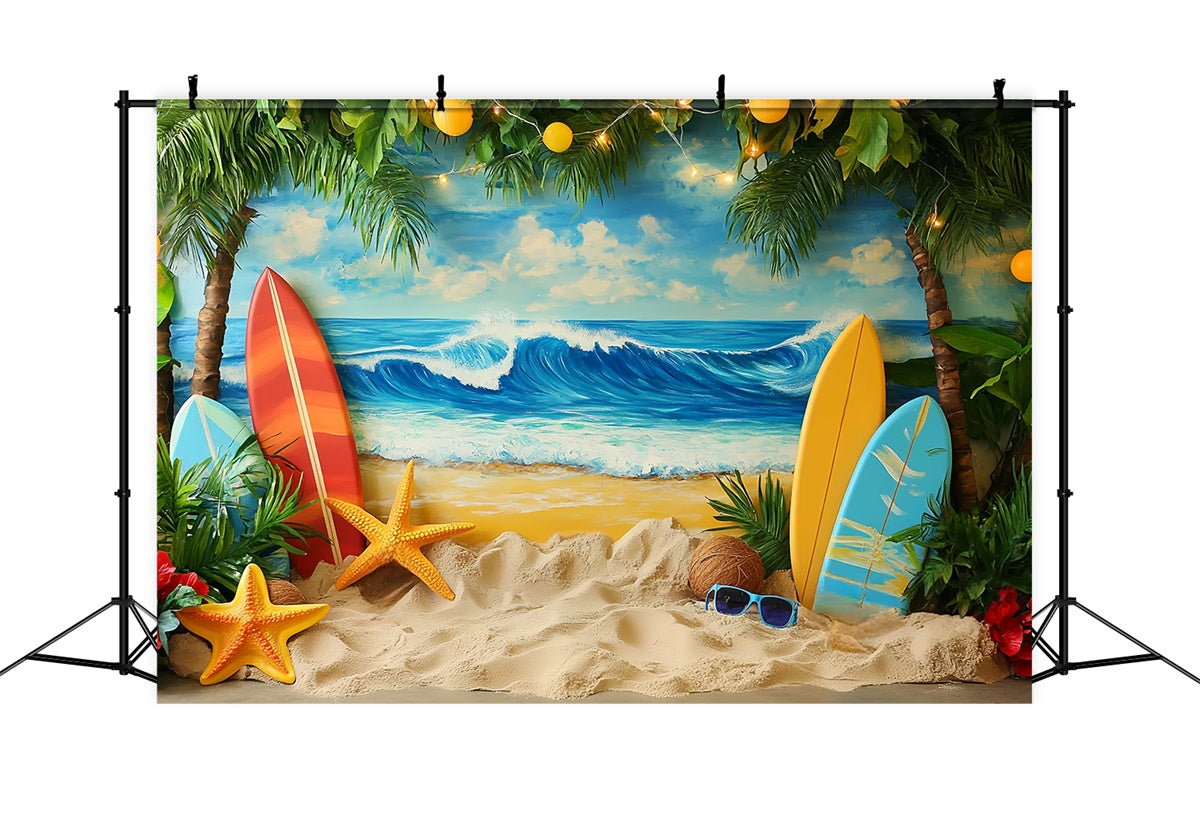 Kinder Backdrops Tropische Welle Paradies Backdrop CSH5-281