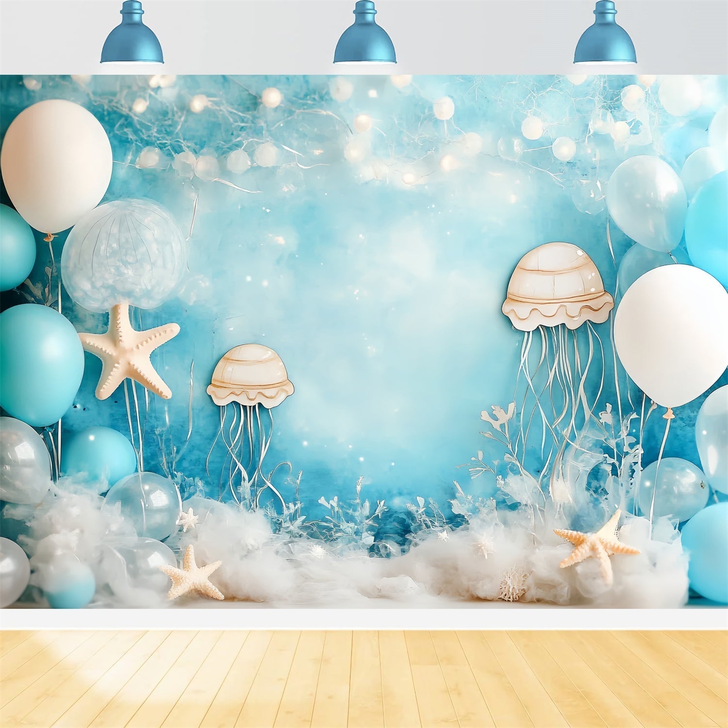 Kinder Backdrops Qualle Ozean Traum Ballon Backdrop CSH5-293