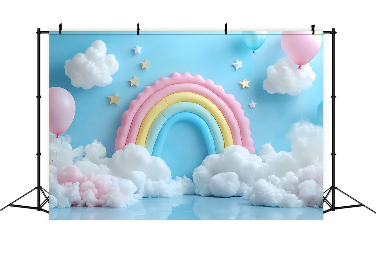 Regenbogen Backdrop Ballon Himmel Wolke Kinder Backdrop CSH5-310