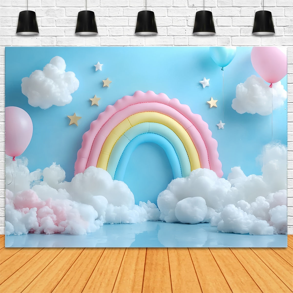 Regenbogen Backdrop Ballon Himmel Wolke Kinder Backdrop CSH5-310
