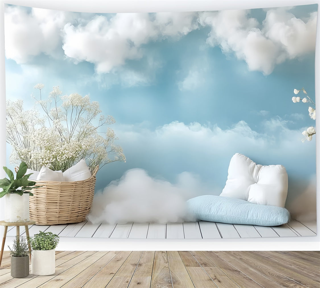 Neugeborenen-Fotoshooting-Hintergrund Dreamy Sky Comfort Backdrop CSH5-315