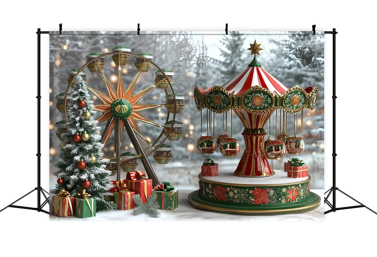 Weihnachten Fotokulisse Weihnachten Ferris Freude Kinder Hintergrund CSH5-317