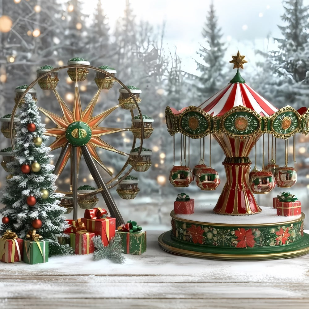Weihnachten Fotokulisse Weihnachten Ferris Freude Kinder Hintergrund CSH5-317