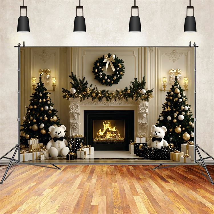 Weihnachten Backdrop Ideen Cozy Bear Weihnachten Charme Kinder Backdrop CSH5-319