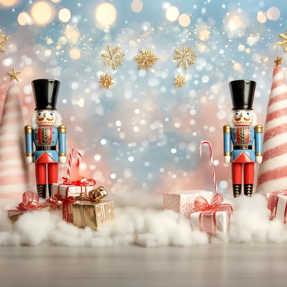 Weihnachten Backdrops Nussknacker Wunderland funkelnde Kinder Backdrop CSH5-323