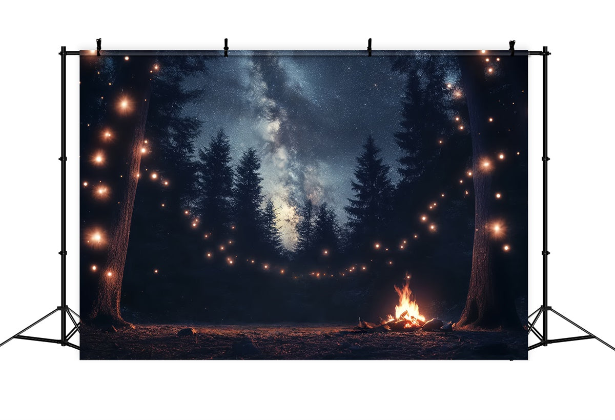Vatertag Backdrop Ideen Sternenwald Lichter Hintergrund CSH5-69