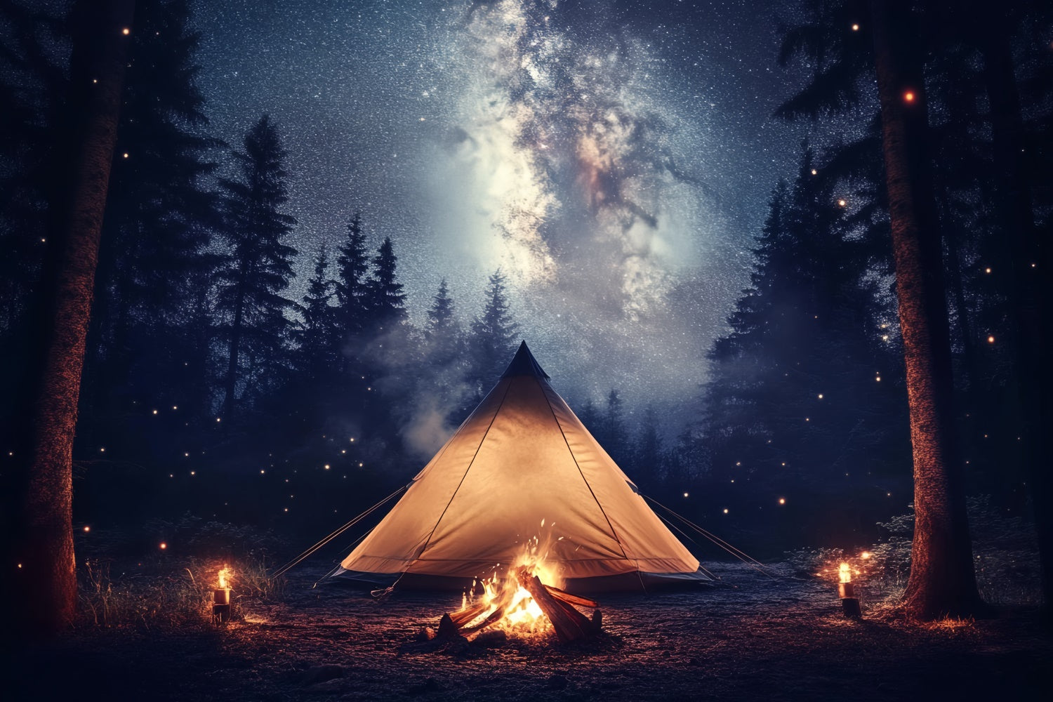 Vatertag Fotokulisse Sternennacht Zeltkulisse CSH5-70