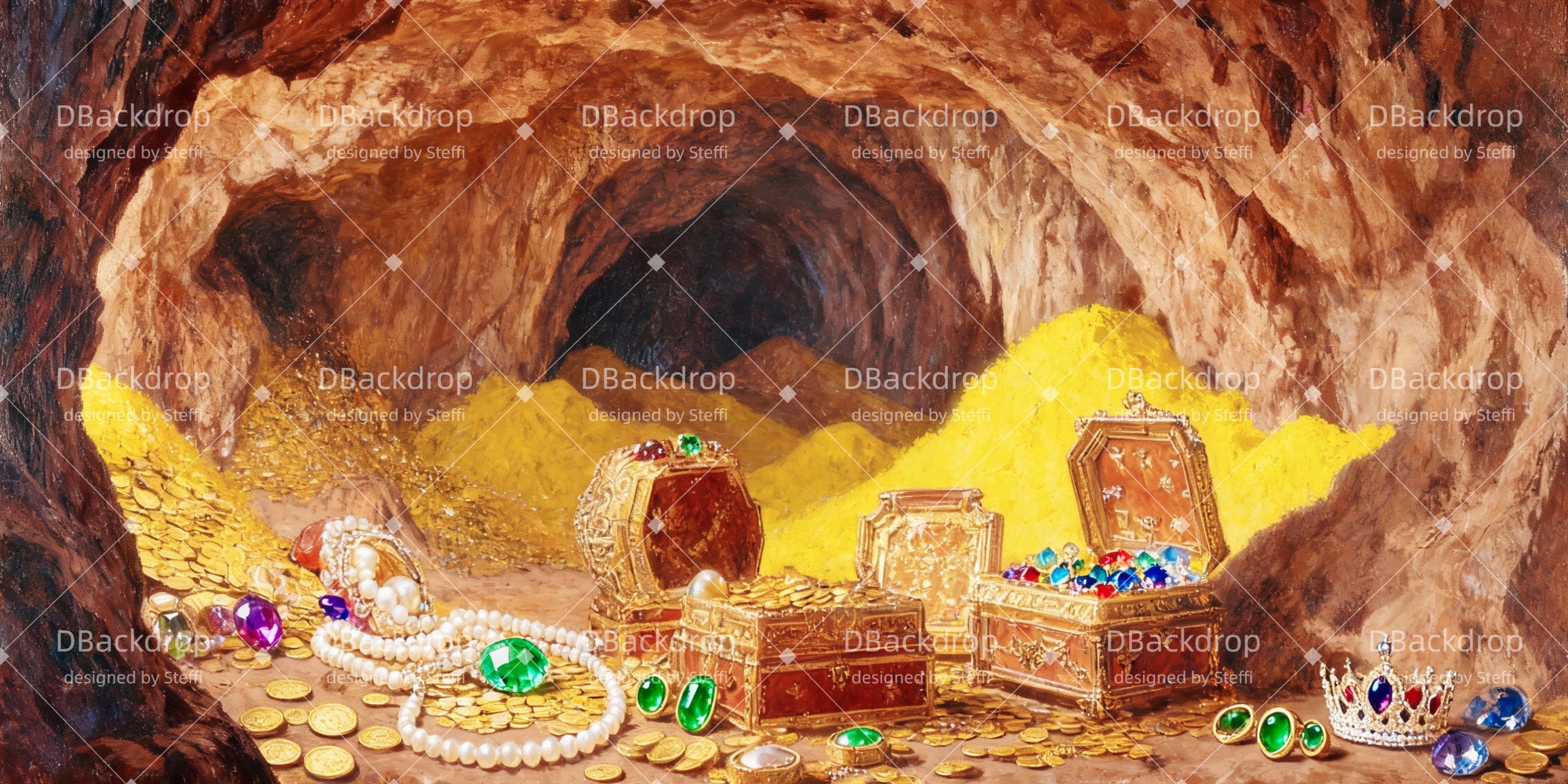 Kirchenbühnenhintergründe „Höhle der Wunder“ Bühnenhintergrund CSH510-T15