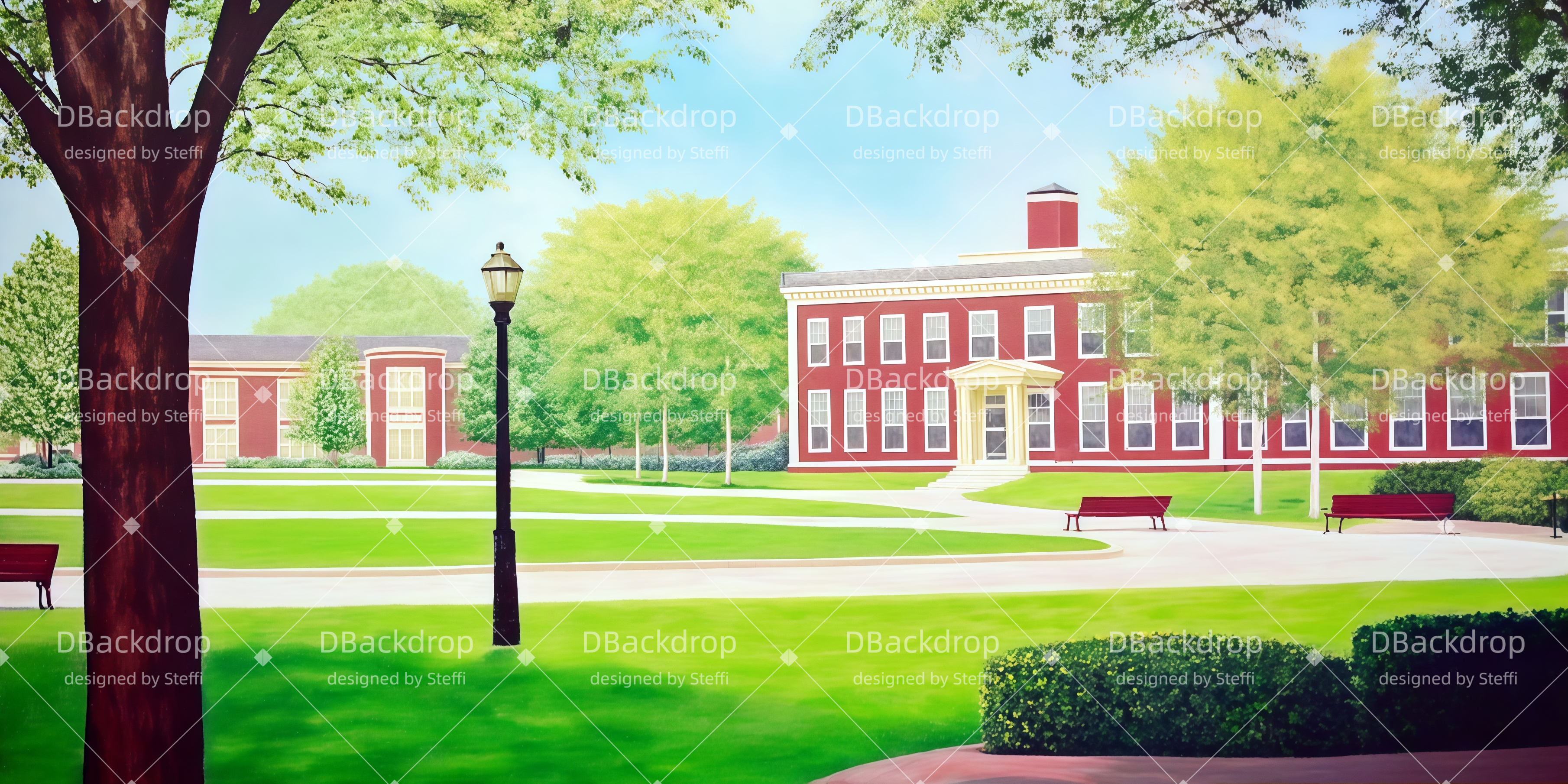 Hintergründe für Aufführungen „Campus-Ecke“ Ideen für Bühnenhintergründe CSH510-T44