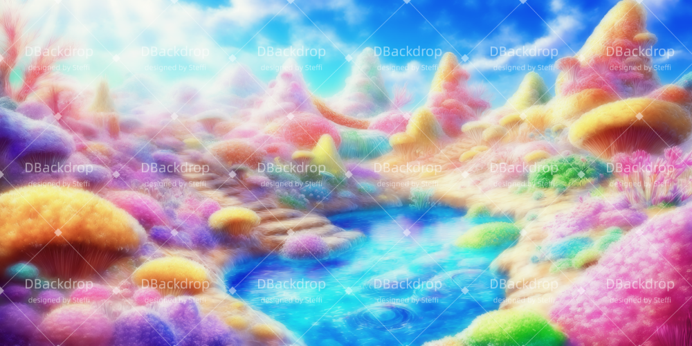 Theatervorhang Basteln Whoville-Land Theatervorhang samt CSH511-T18