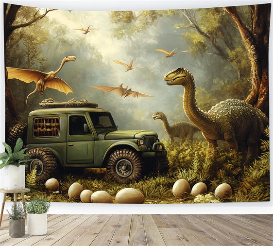 Forest Backdrops Uralter Dschungel Expedition Foto Hintergrund CSH57-166