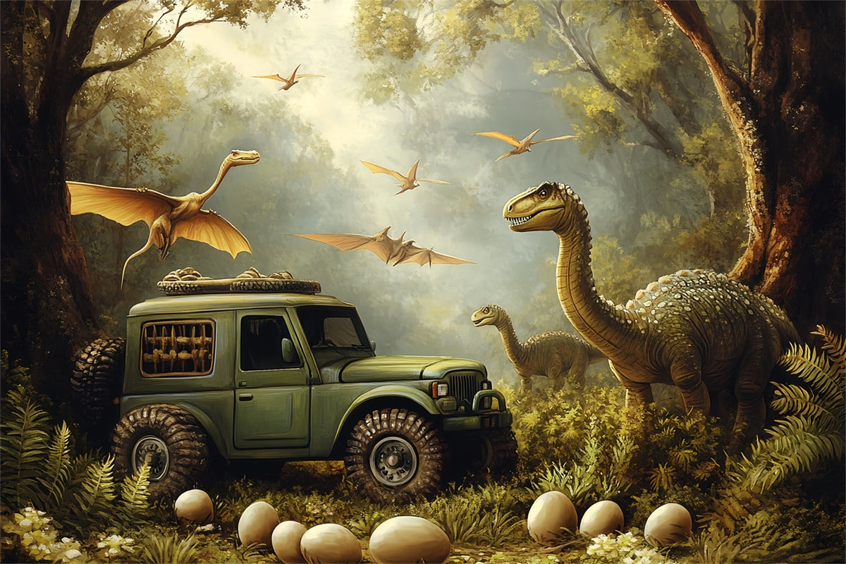 Forest Backdrops Uralter Dschungel Expedition Foto Hintergrund CSH57-166