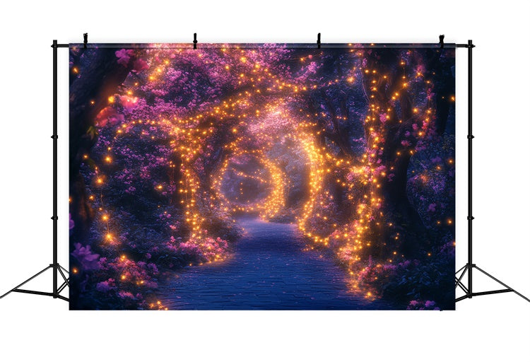 Backdrop Enchanted Forest Funkelndes Glühen Blüte Fotohintergrund CSH57-170