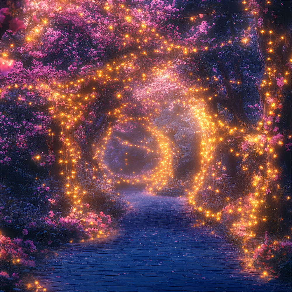 Backdrop Enchanted Forest Funkelndes Glühen Blüte Fotohintergrund CSH57-170