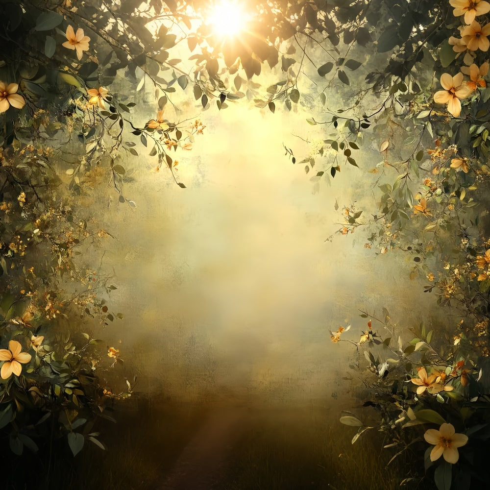 Fine Art Fotohintergrund Vintage Bloom Rahmen Stoff Backdrops CSH57-256