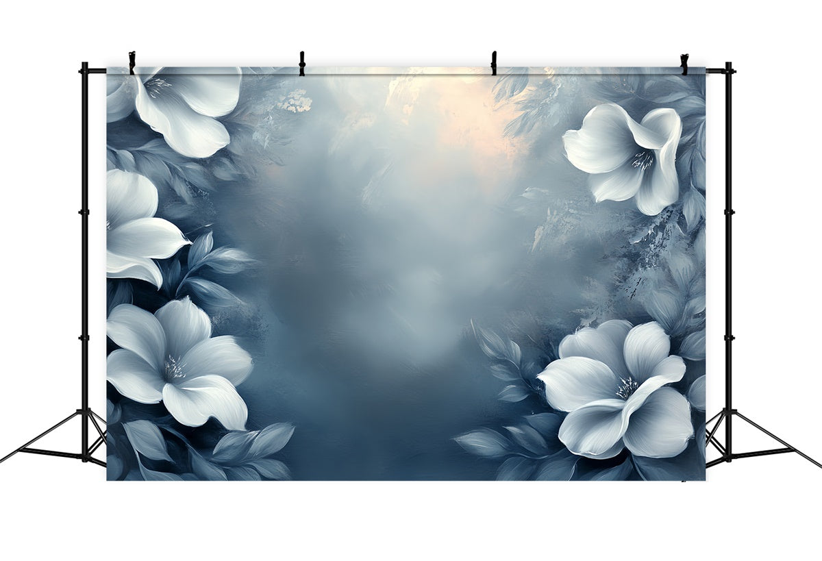 Fine Art Fotografie Backdrop Dreamy Blue Petal Fotohintergrund CSH57-257