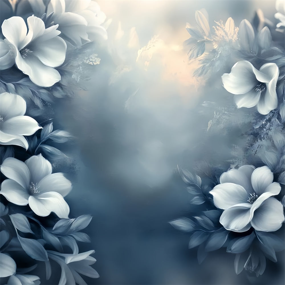 Fine Art Fotografie Backdrop Dreamy Blue Petal Fotohintergrund CSH57-257