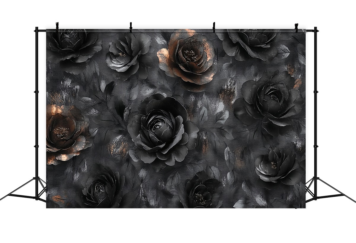 Fine Art Fotografie Backdrops Schwarz Floral Texture Fotohintergrund CSH57-260