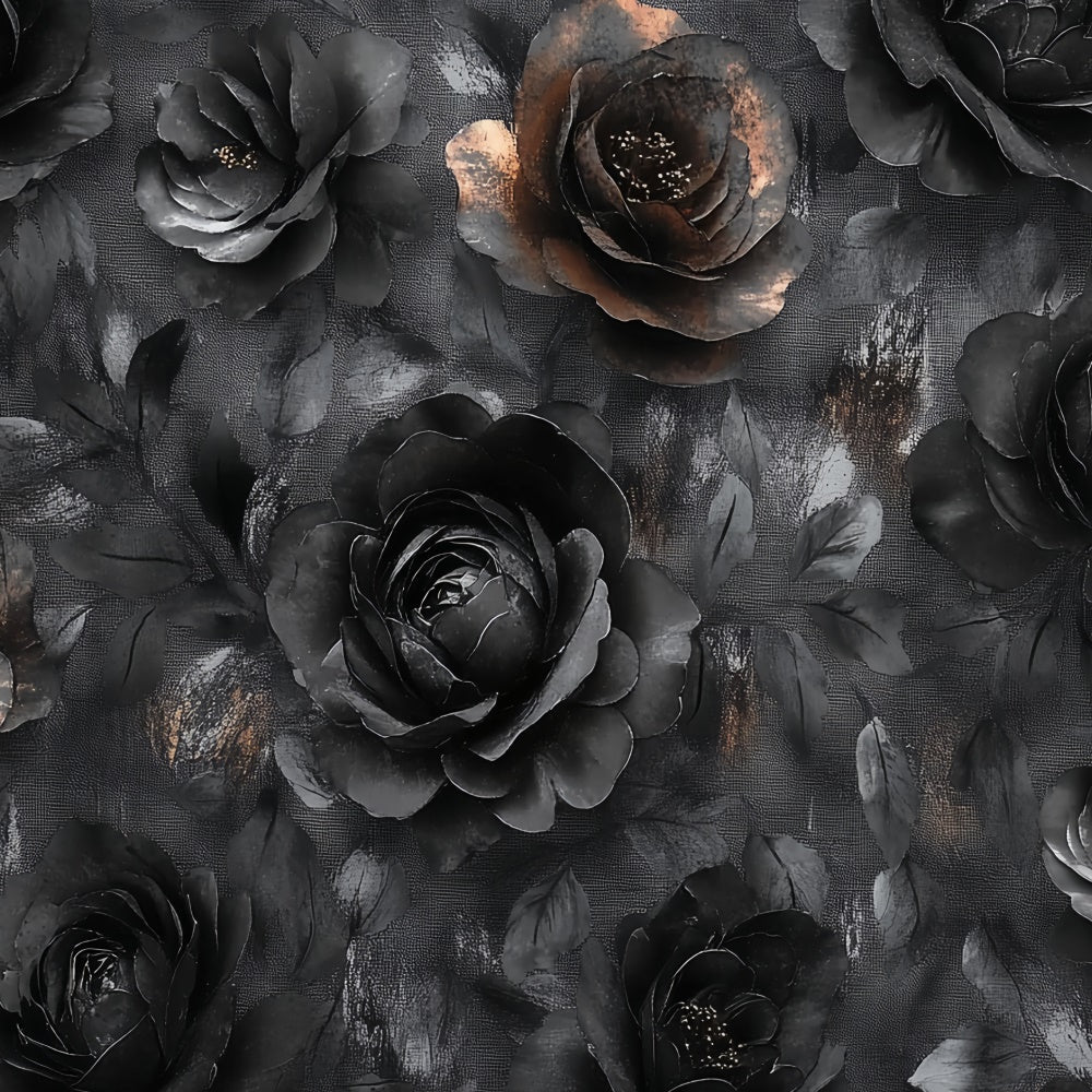 Fine Art Fotografie Backdrops Schwarz Floral Texture Fotohintergrund CSH57-260