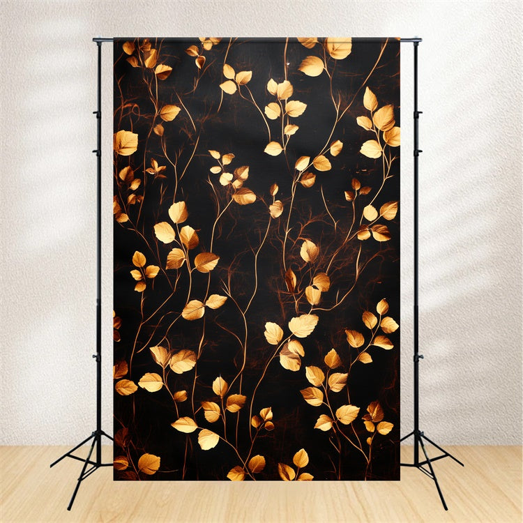 Fine Art Fotografie Hintergrund Luxe Leaf Gilded Fotohintergrund CSH57-264