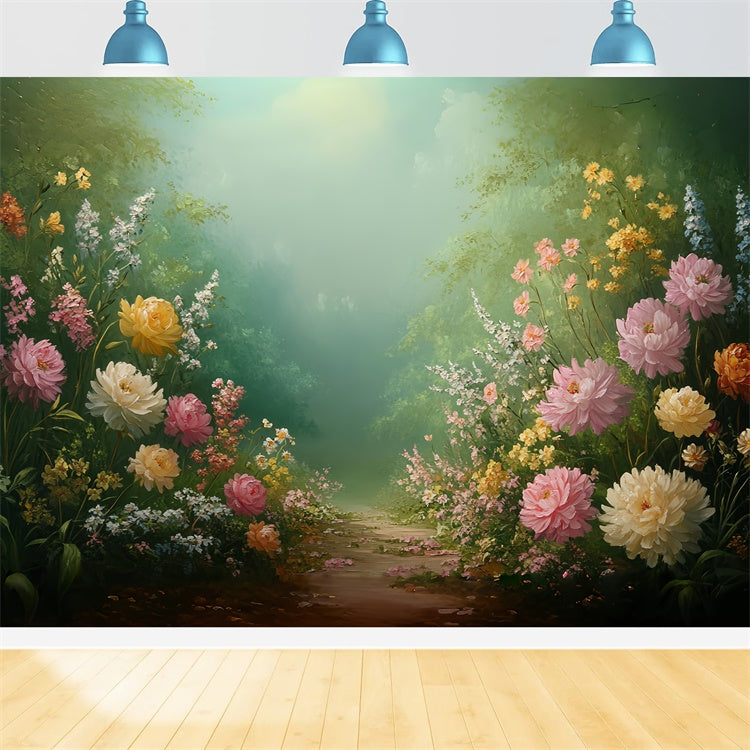 Fine Art Backdrops Secret Garden Path Schöner Fotohintergrund CSH57-266