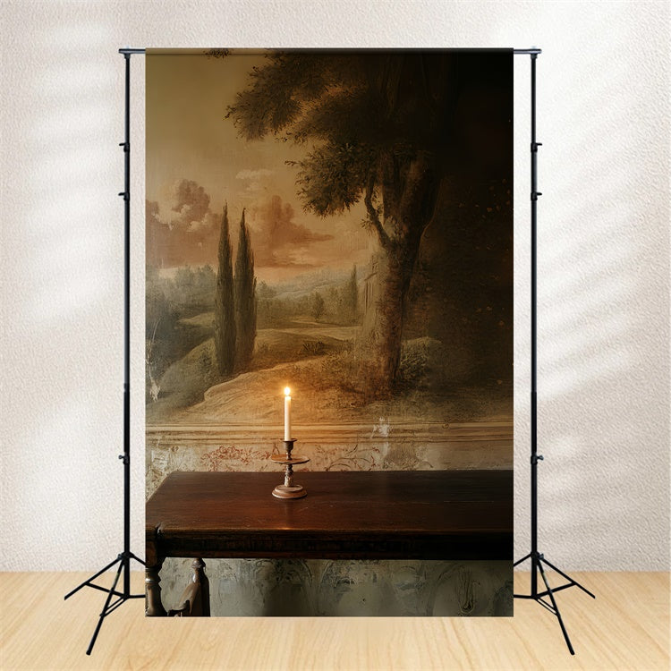Backdrops Kunstfotografie Candlelight Memory Wand Fotohintergrund CSH57-273