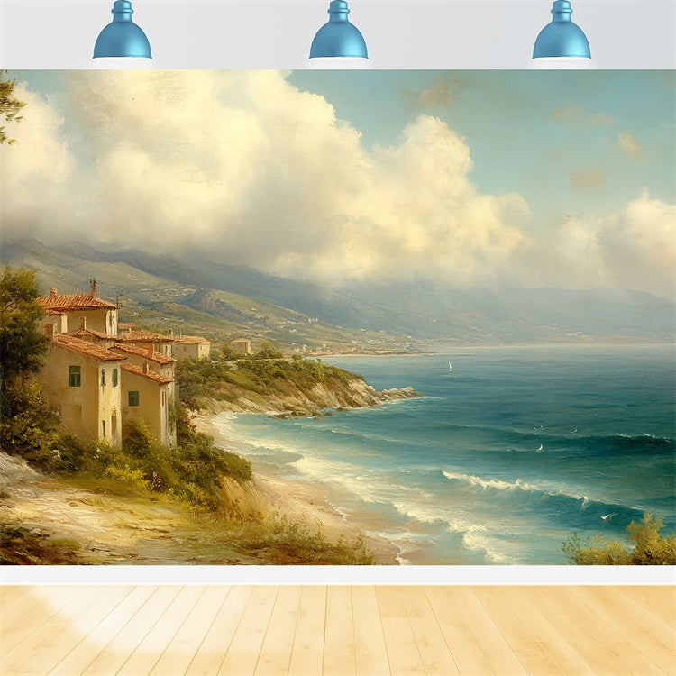 Backdrops Fine Art Sunny Shore Calm Stoffhintergrund CSH57-274
