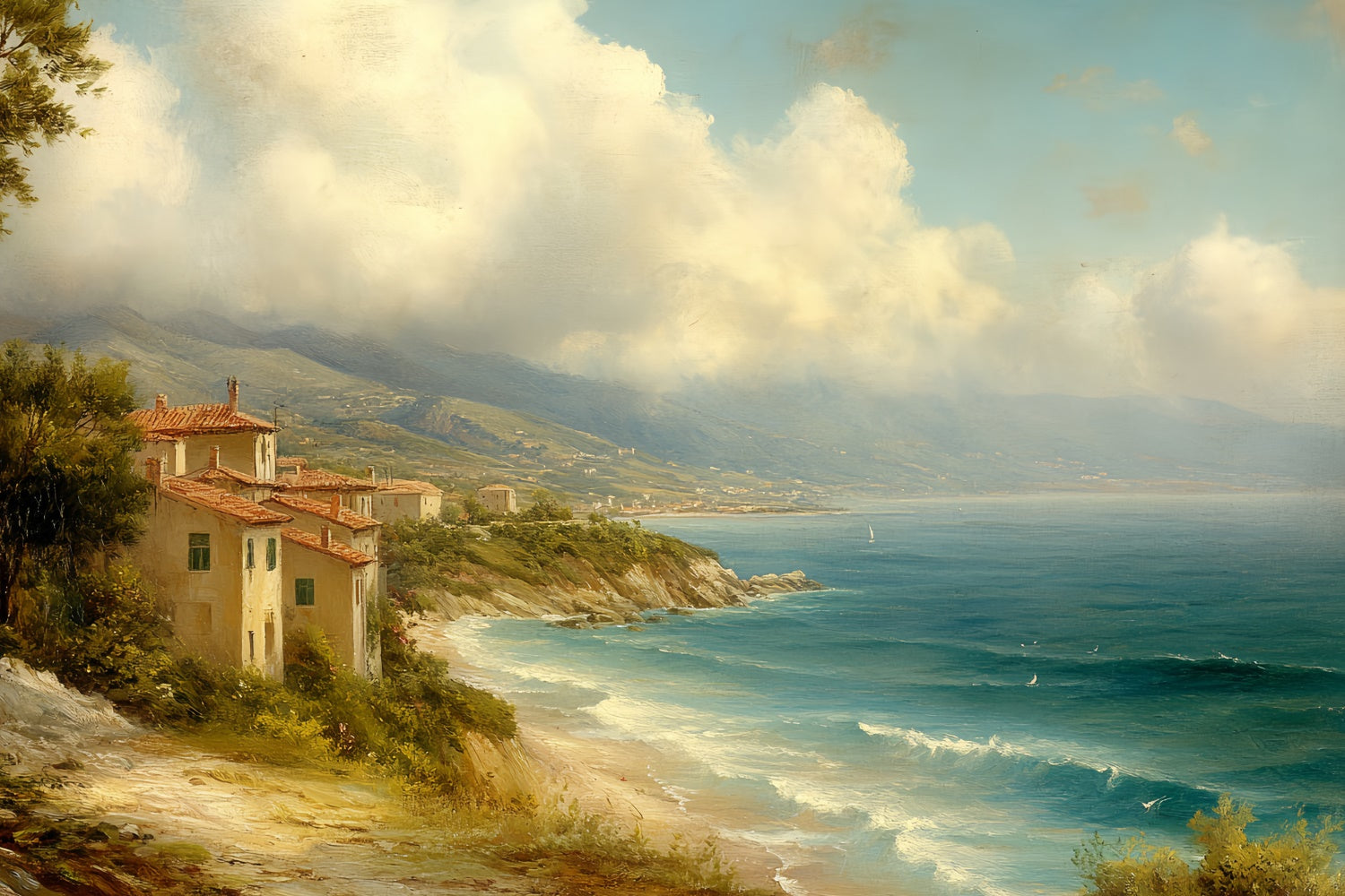 Backdrops Fine Art Sunny Shore Calm Stoffhintergrund CSH57-274