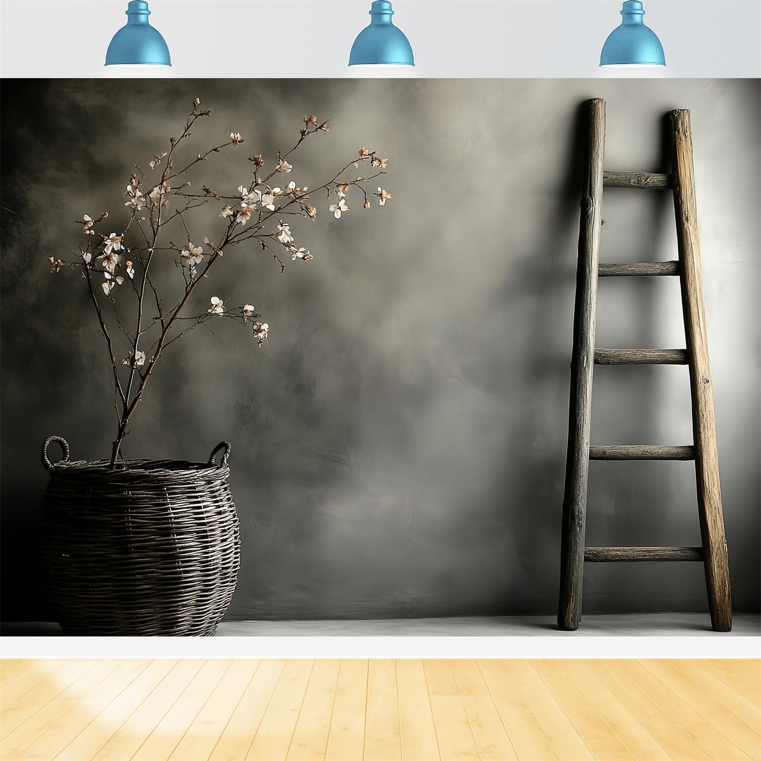 Backdrops Fine Art Rustic Ladder Bloom Videokulisse CSH57-278