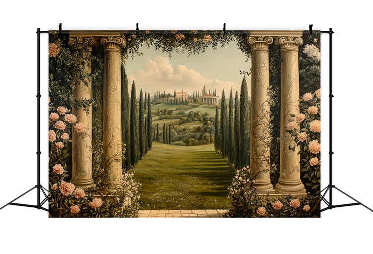 Fine Art Backdrops Regal Garden Vista Schöner Fotohintergrund CSH57-279