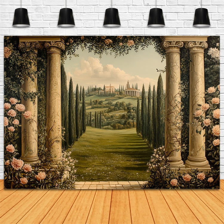 Fine Art Backdrops Regal Garden Vista Schöner Fotohintergrund CSH57-279