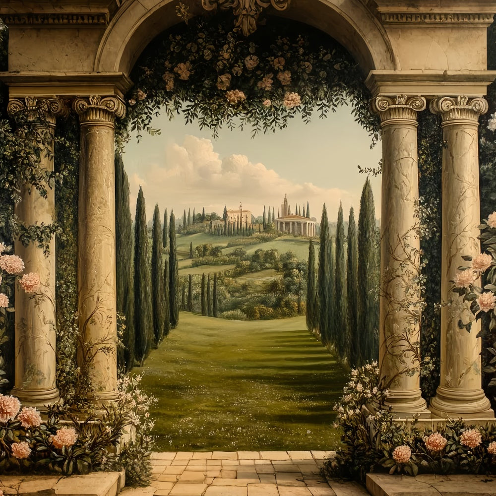 Fine Art Backdrops Regal Garden Vista Schöner Fotohintergrund CSH57-279