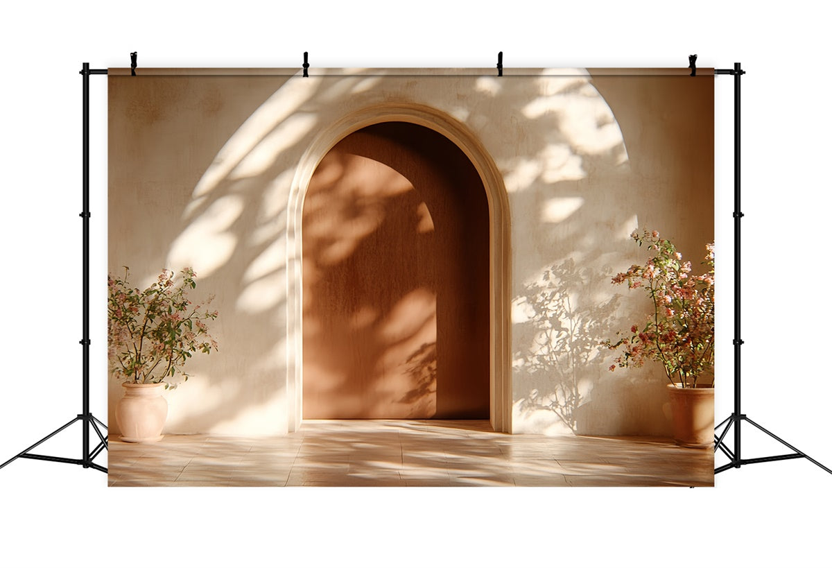 Bohemian Backdrops Warm Archway Floral Glow Foto Hintergrund CSH57-297