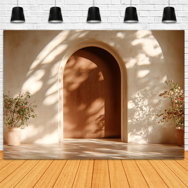 Bohemian Backdrops Warm Archway Floral Glow Foto Hintergrund CSH57-297
