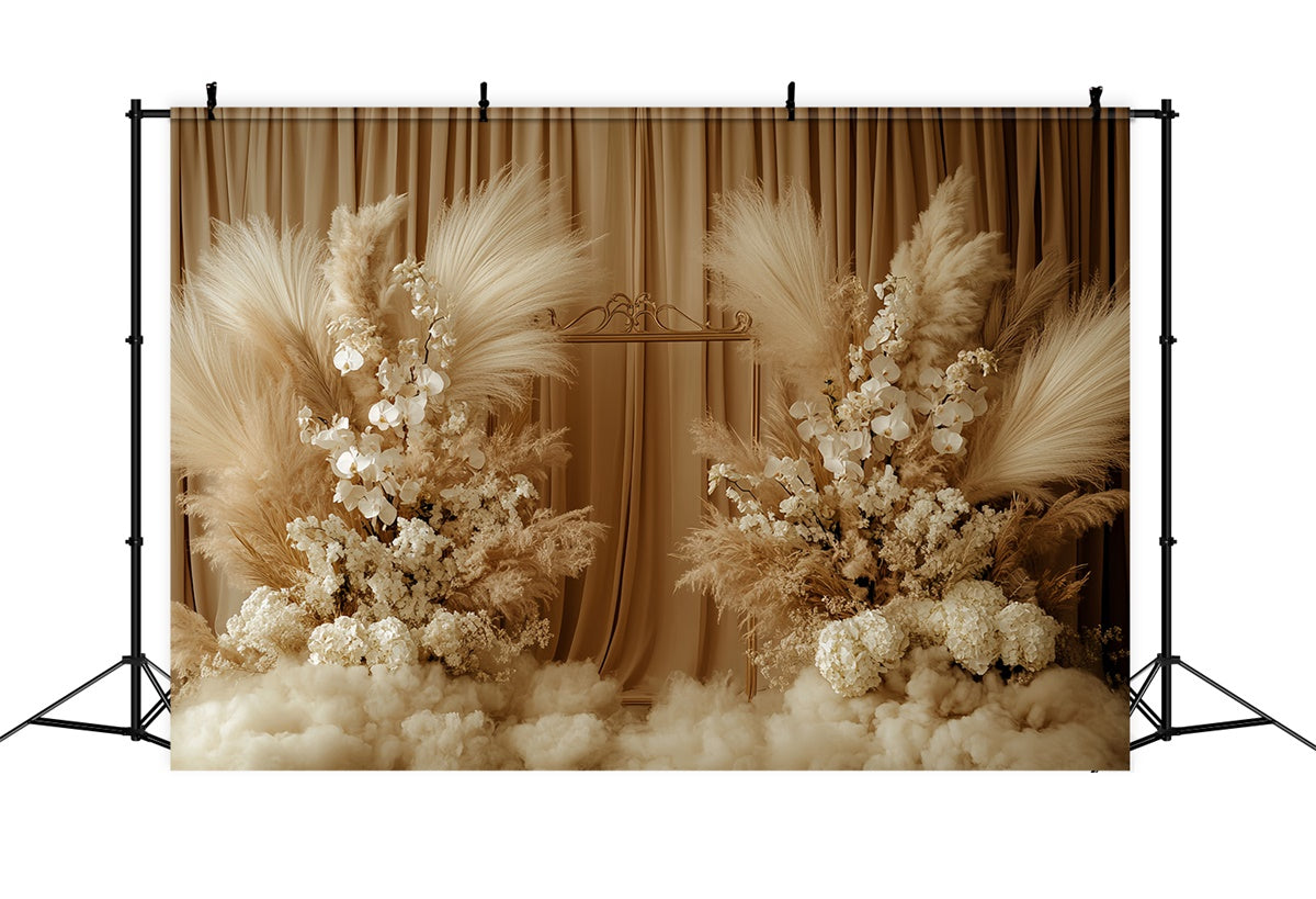 Bohème Backdrop Beige Dream Boho Floral Foto Hintergrund CSH57-299