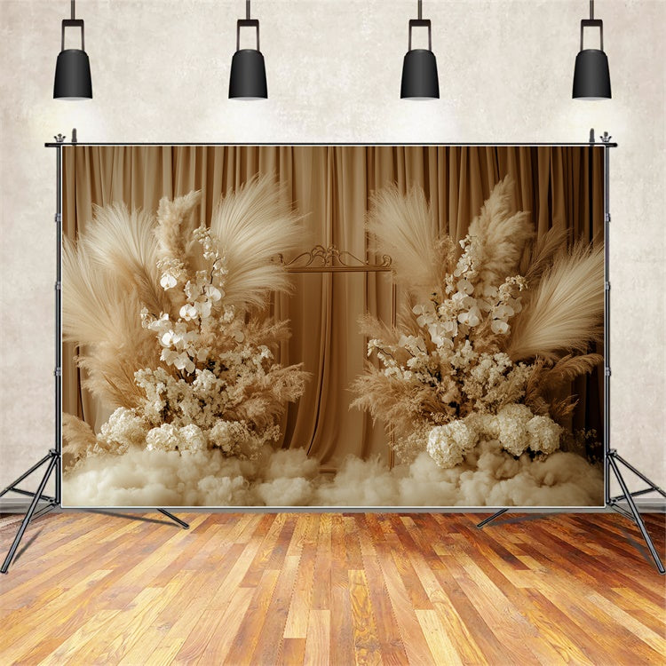 Bohème Backdrop Beige Dream Boho Floral Foto Hintergrund CSH57-299