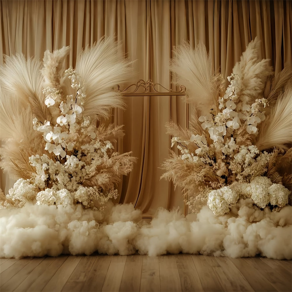 Bohème Backdrop Beige Dream Boho Floral Foto Hintergrund CSH57-299