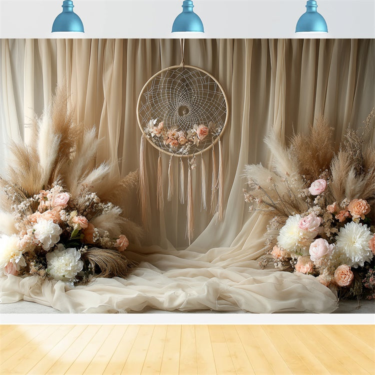Bohemian Style Backdrop Blush Whisper Floral Foto Hintergrund CSH57-300