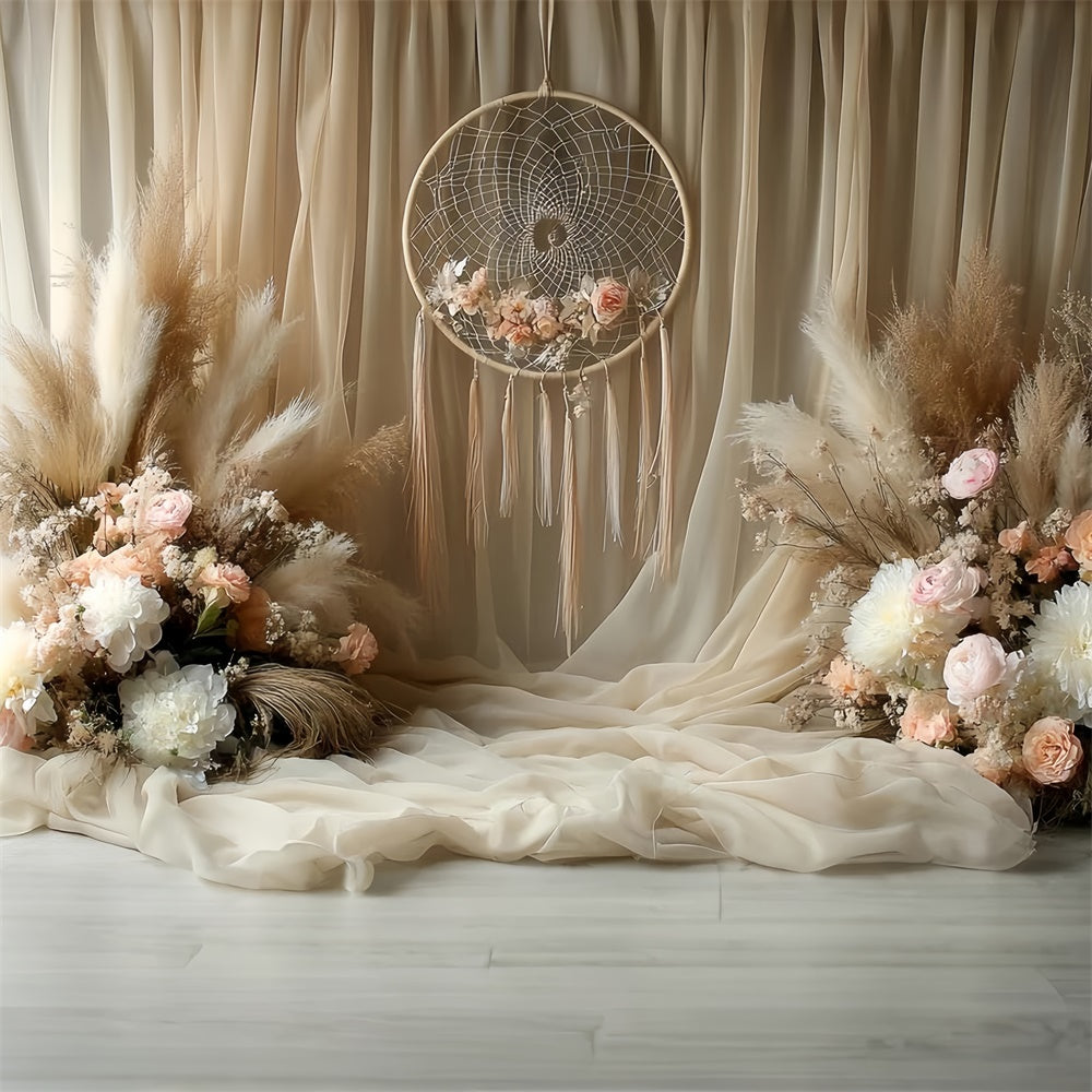 Bohemian Style Backdrop Blush Whisper Floral Foto Hintergrund CSH57-300