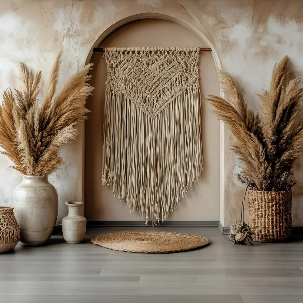 Boho Fotohintergrund Boho Makramee Bogen Nook Foto Hintergrund CSH57-308