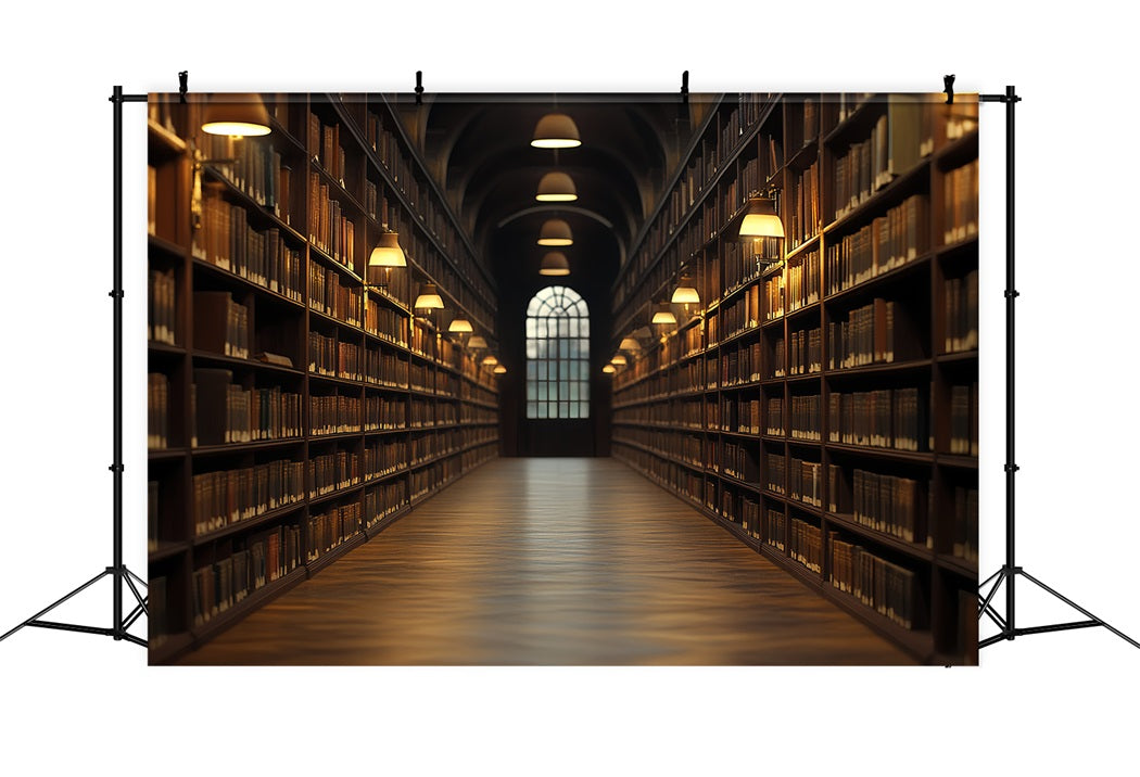 Bibliothek Foto Hintergrundbild Warme Laterne Bibliothek Korridor Schulbild Foto Hintergrundbild CSH58-110
