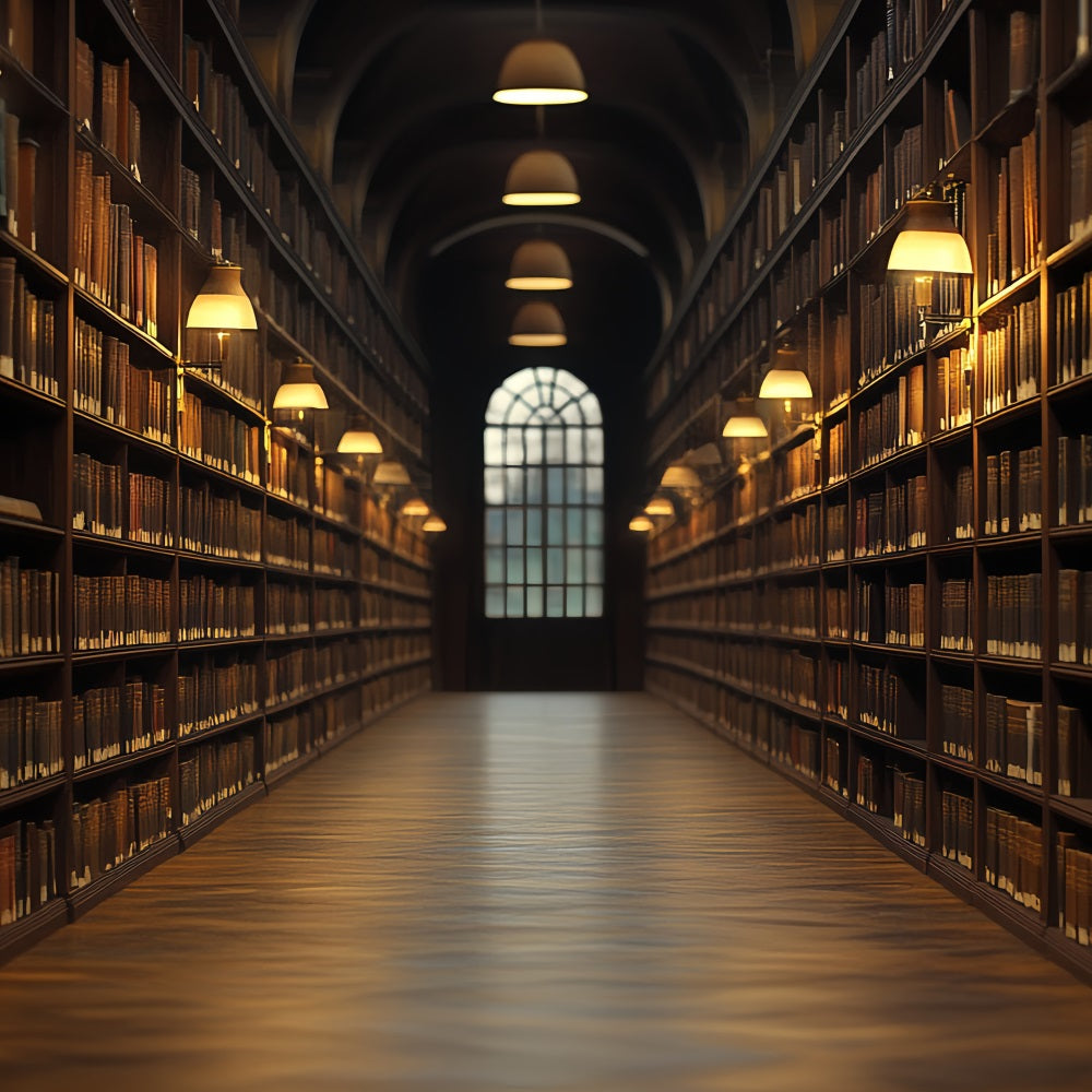 Bibliothek Foto Hintergrundbild Warme Laterne Bibliothek Korridor Schulbild Foto Hintergrundbild CSH58-110