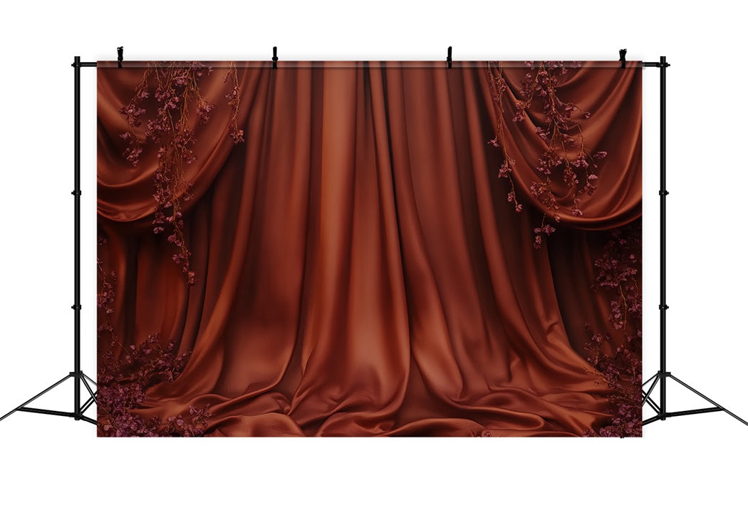 Boudoir Sexy Fotohintergrund Rustikale Satinvorhänge Blüten Boudoir Hintergrundideen CSH58-248
