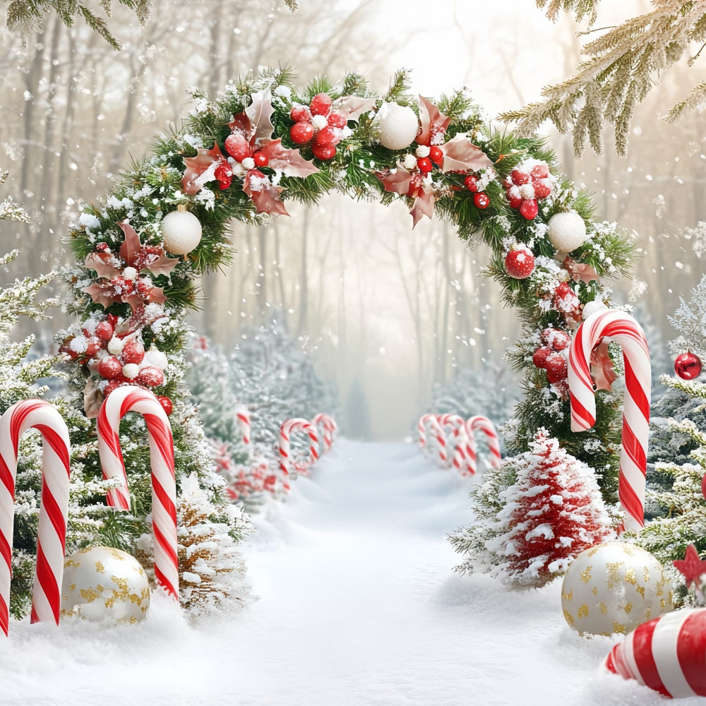 Weihnachts-Fotohintergrund Candy Wonderland Bogenhintergrund CSH6-242
