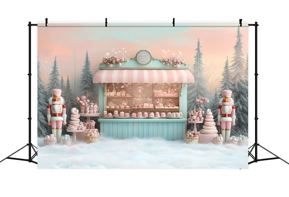 Weihnachten Backdrop Ideen Pastell Candy Wonderland Backdrop CSH6-255