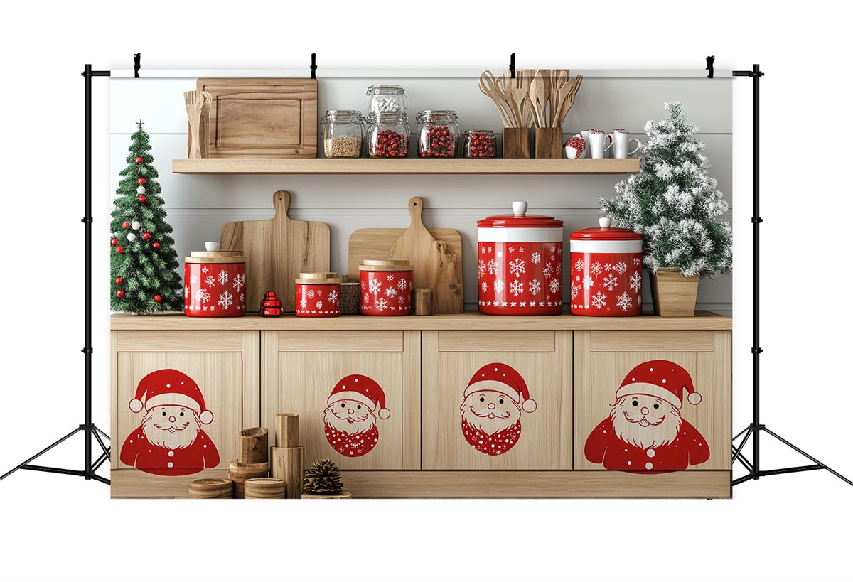 Weihnachten Fotografie Backdrops Merry Baking Corner Backdrop CSH6-282