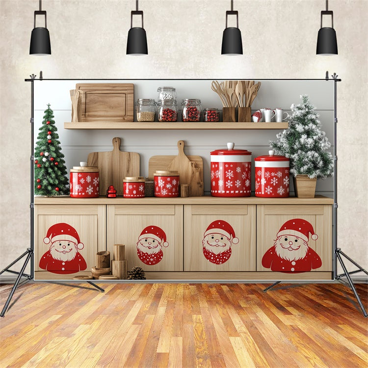 Weihnachten Fotografie Backdrops Merry Baking Corner Backdrop CSH6-282