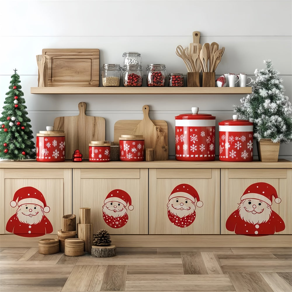 Weihnachten Fotografie Backdrops Merry Baking Corner Backdrop CSH6-282